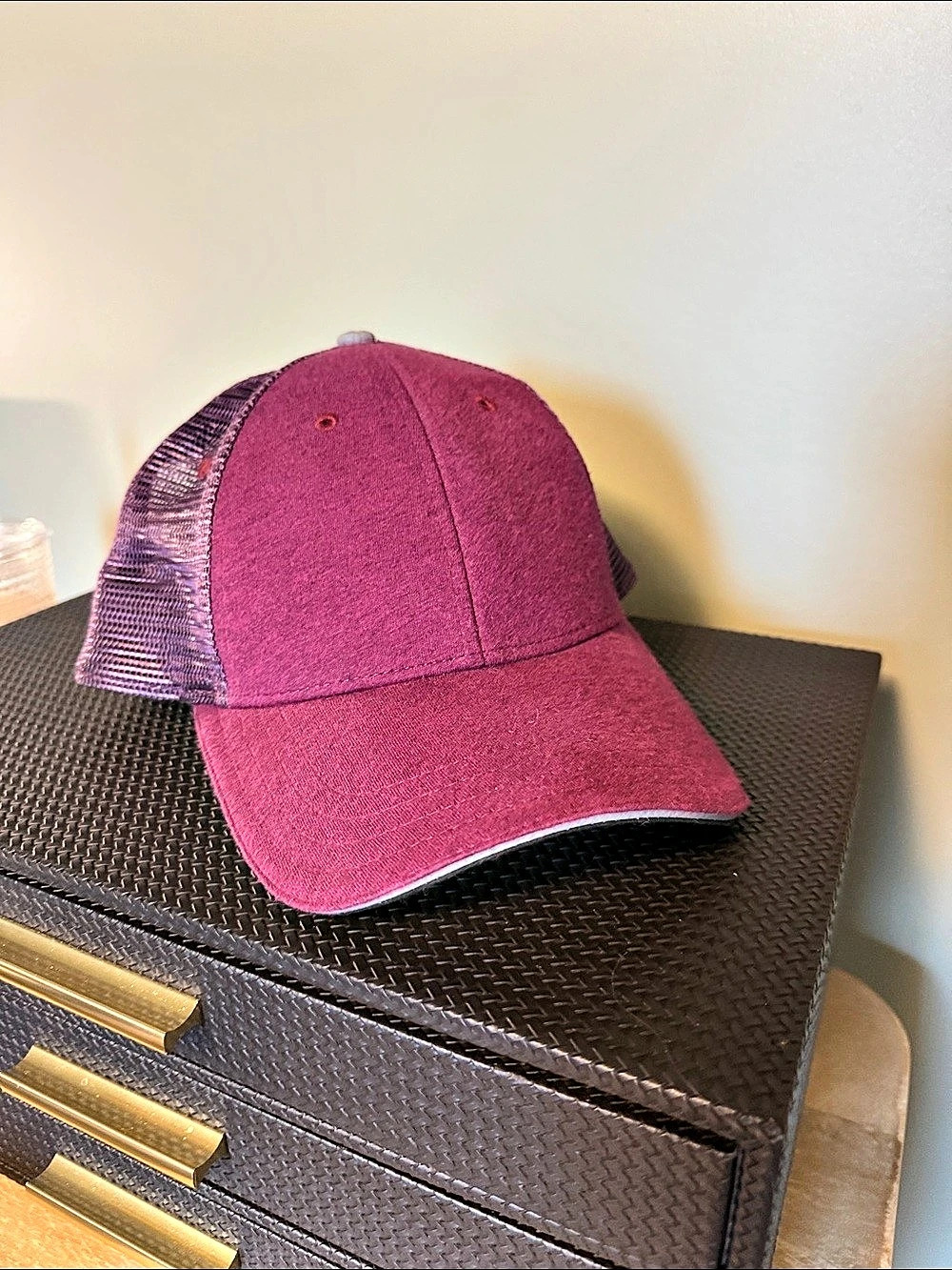 Athleta Purple Trucker Hat